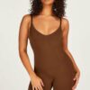 Hunkemöller Nahtlos betonender Bodysuit mit hohem Beinausschnitt Rot
