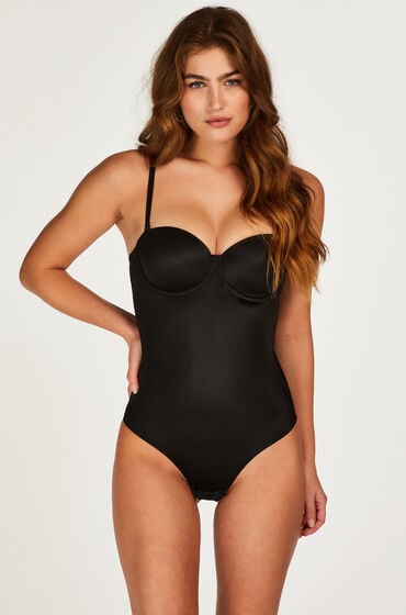 Hunkemöller Korrigierender Body mit vorgeformten Cups Schwarz