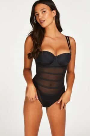 Hunkemöller Korrigierender Body Mesh Schwarz